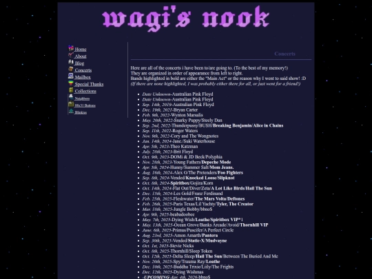 subpages/concerts screenshot