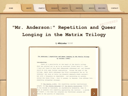 essays/raql screenshot