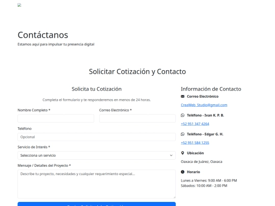 contacto screenshot