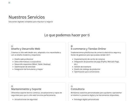 servicios screenshot