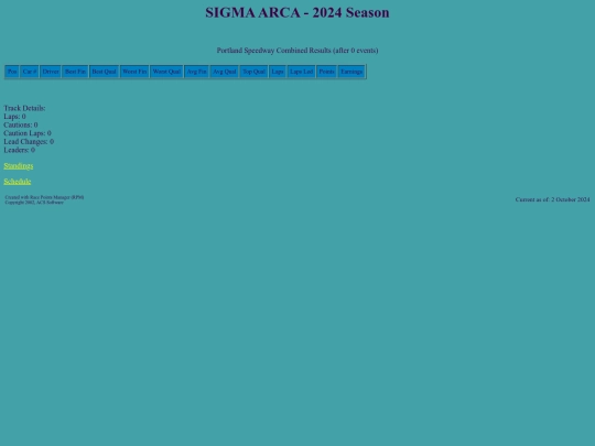 2024 SIGMA ARCA/track_portlandoval screenshot