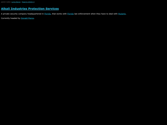 MarvelWiki/Alkali Industries Protection Services screenshot