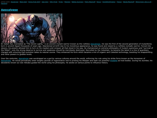 MarvelWiki/Apocalypse screenshot