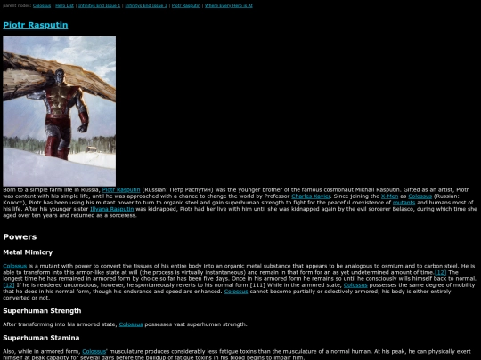 MarvelWiki/Piotr Rasputin screenshot