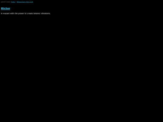 MarvelWiki/Rictor screenshot