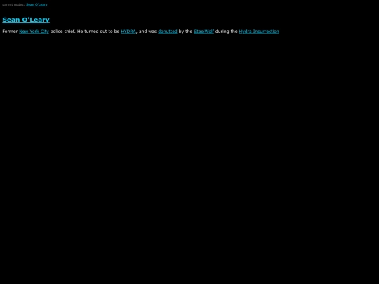 MarvelWiki/Sean O%27Leary screenshot