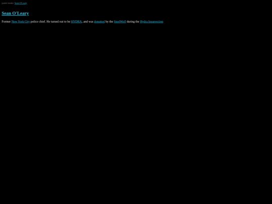 MarvelWiki/Sean O'Leary screenshot