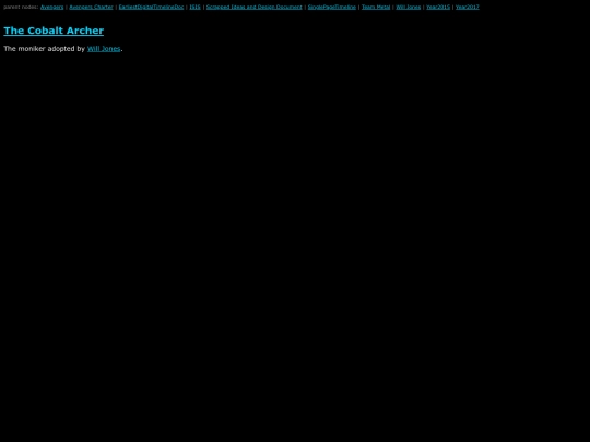 MarvelWiki/The Cobalt Archer screenshot