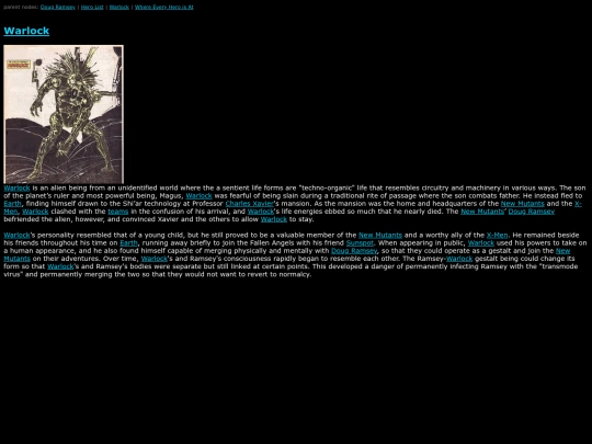 MarvelWiki/Warlock screenshot