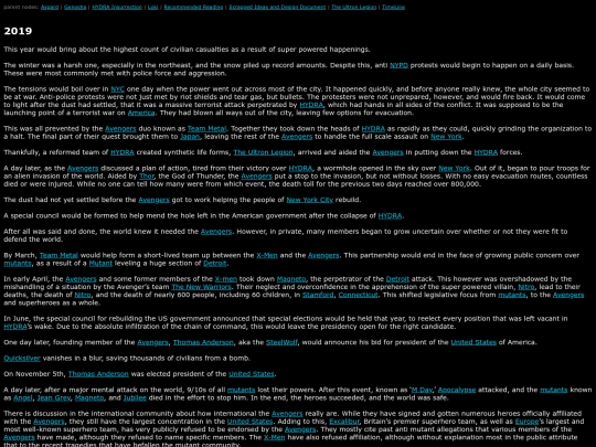 MarvelWiki/Year2019 screenshot
