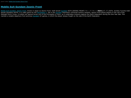 SuperHigh/Mobile Suit Gundam Zeonic Front screenshot