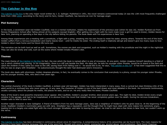 SuperHigh/The Catcher in the Rye screenshot