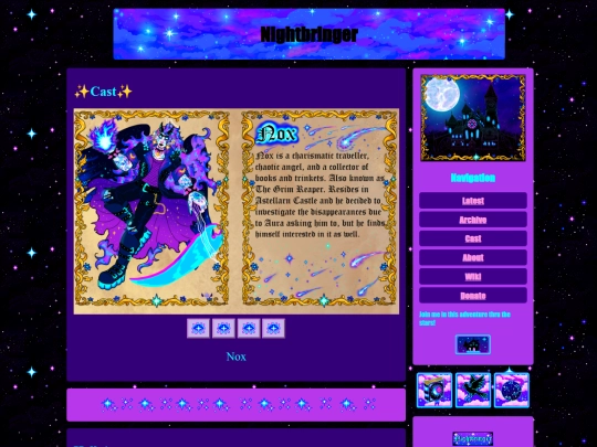 nightbringer/cast screenshot