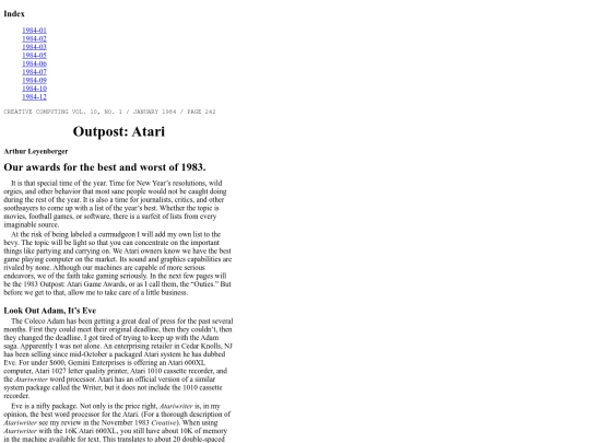 columns/oa1984 screenshot