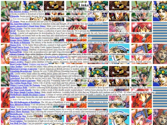 links screenshot