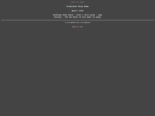 blog side/homepage screenshot