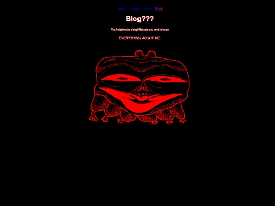 Blog screenshot