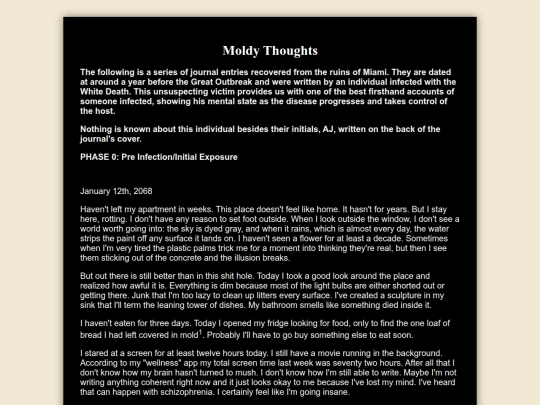 MoldyThoughts screenshot