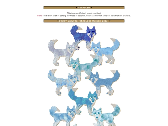 hexfolio screenshot