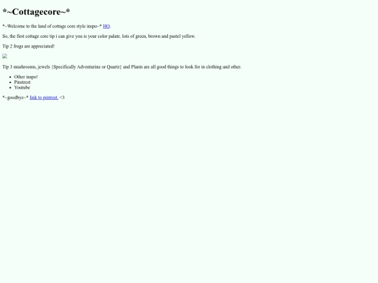 cottagecorepage screenshot