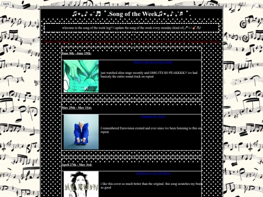 song_of_the_week_log screenshot