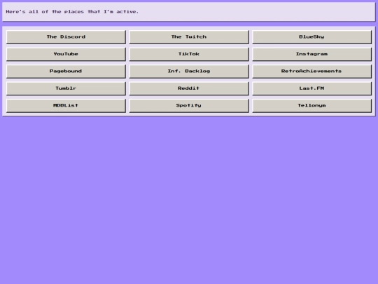 links screenshot