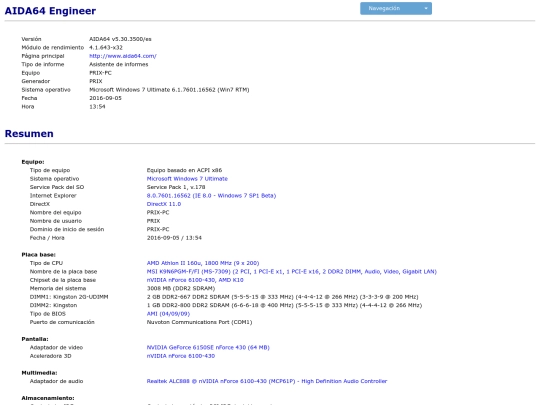 Reporte PRIX AMD screenshot