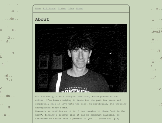 info/about screenshot