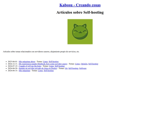 tags/self-hosting screenshot