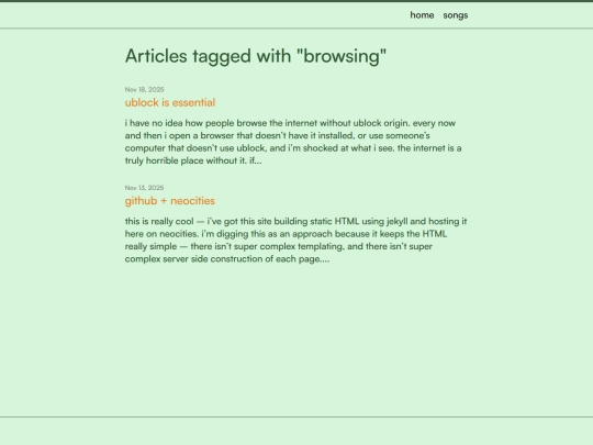 tags/browsing screenshot