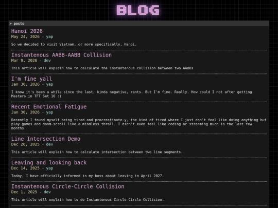 blog screenshot