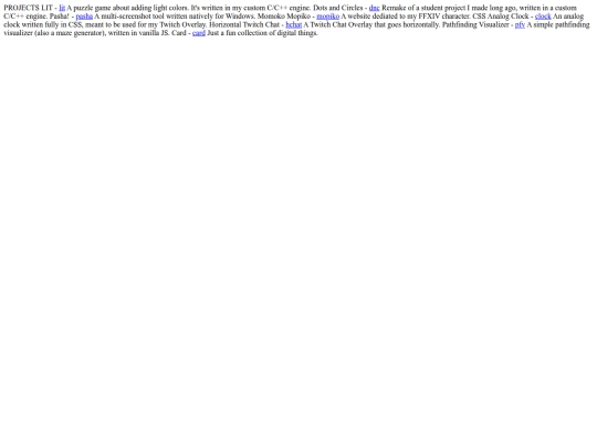 html/projects screenshot