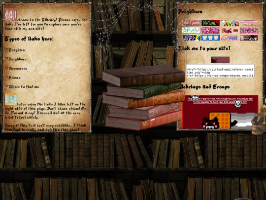Links screenshot