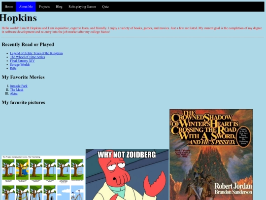 aboutme screenshot