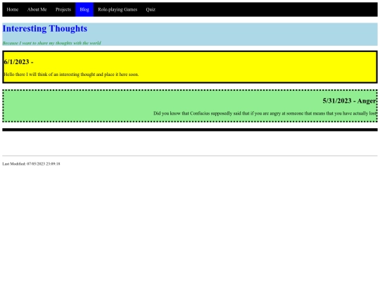 blog screenshot