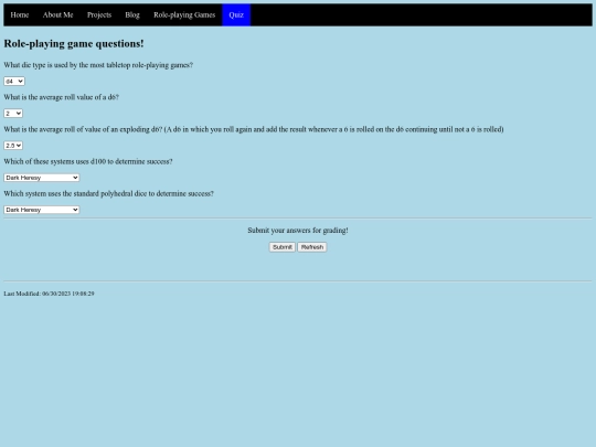 quiz screenshot