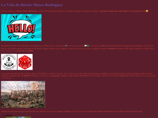 Miweb screenshot