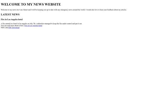News Hub/News Site screenshot