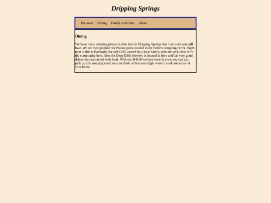 cmi/project 1/dining screenshot