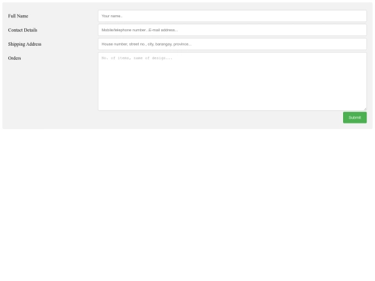 html/order screenshot