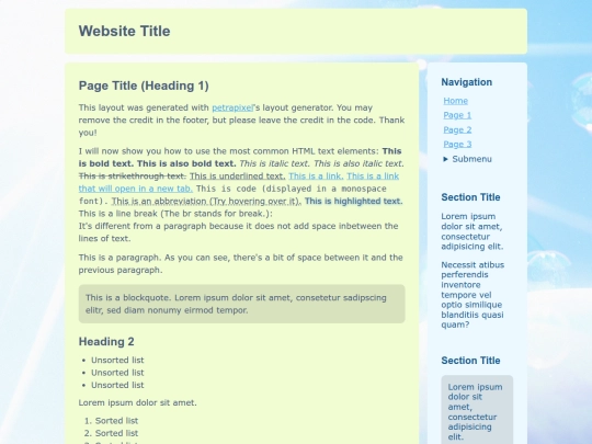 index screenshot