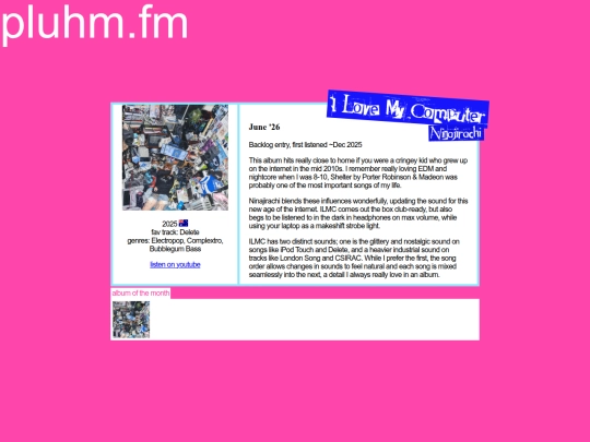 p.fm screenshot
