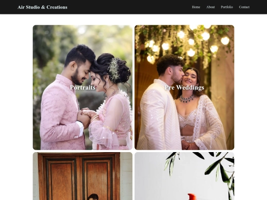 AIR/portfolio screenshot
