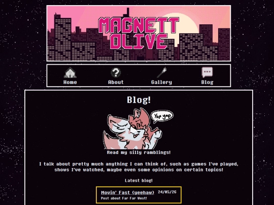 blog screenshot
