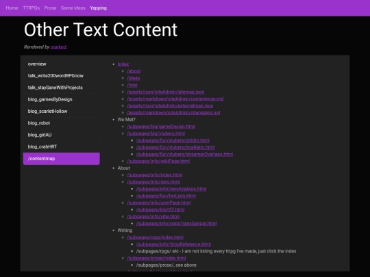 subpages screenshot