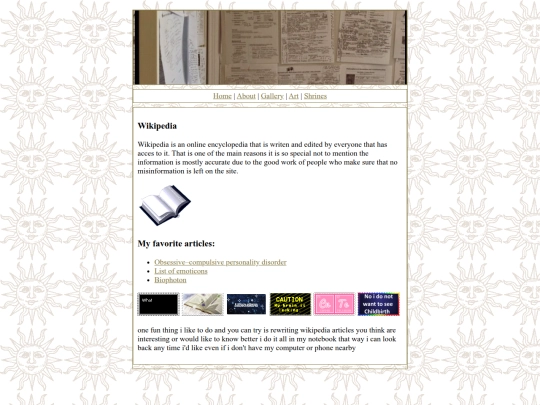 Wikipedia screenshot