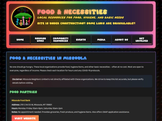 food-resources screenshot