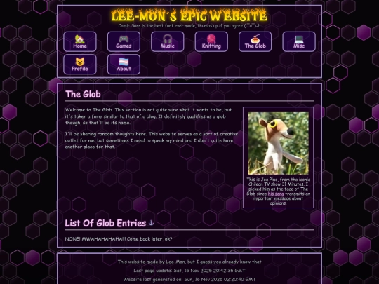 glob screenshot