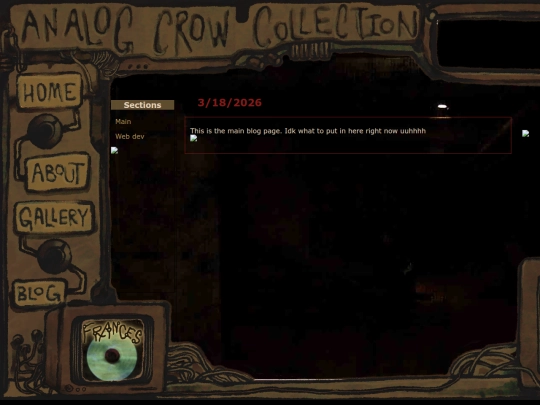 Blog screenshot