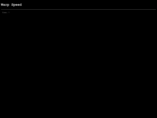 warpspeed screenshot